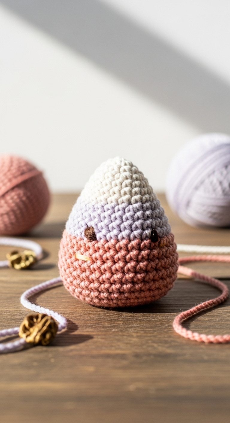 Crochet Halloween Mini Candy Corn Amigurumi Pattern