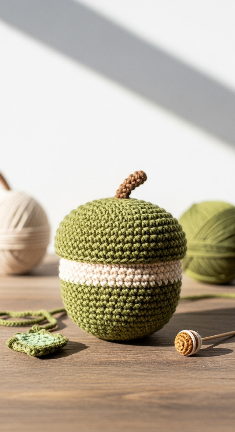 How to Crochet Big Amigurumi Acorn For Fall – Step by Step Guide