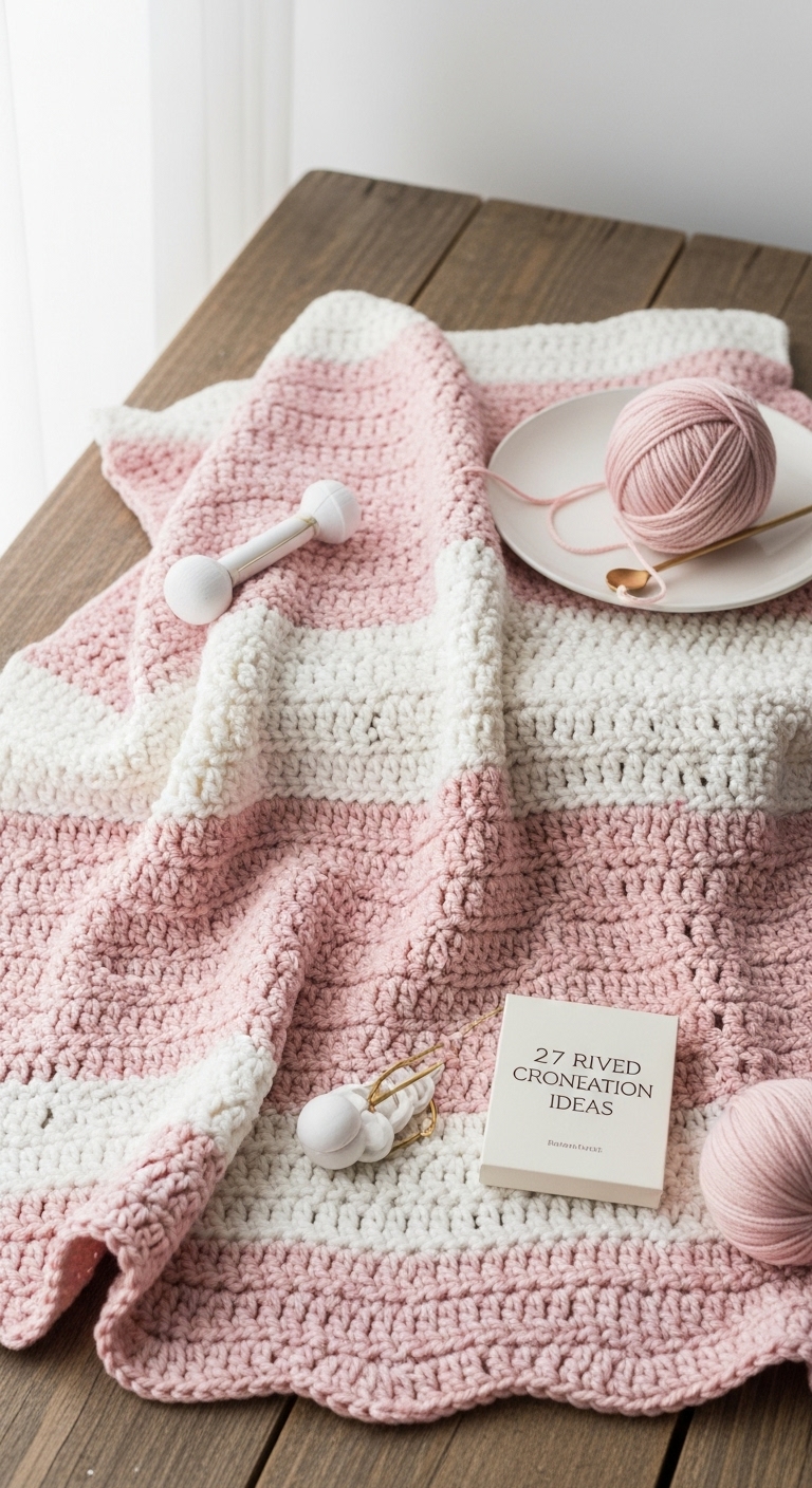27 Pretty Ripple Crochet Blanket Ideas
