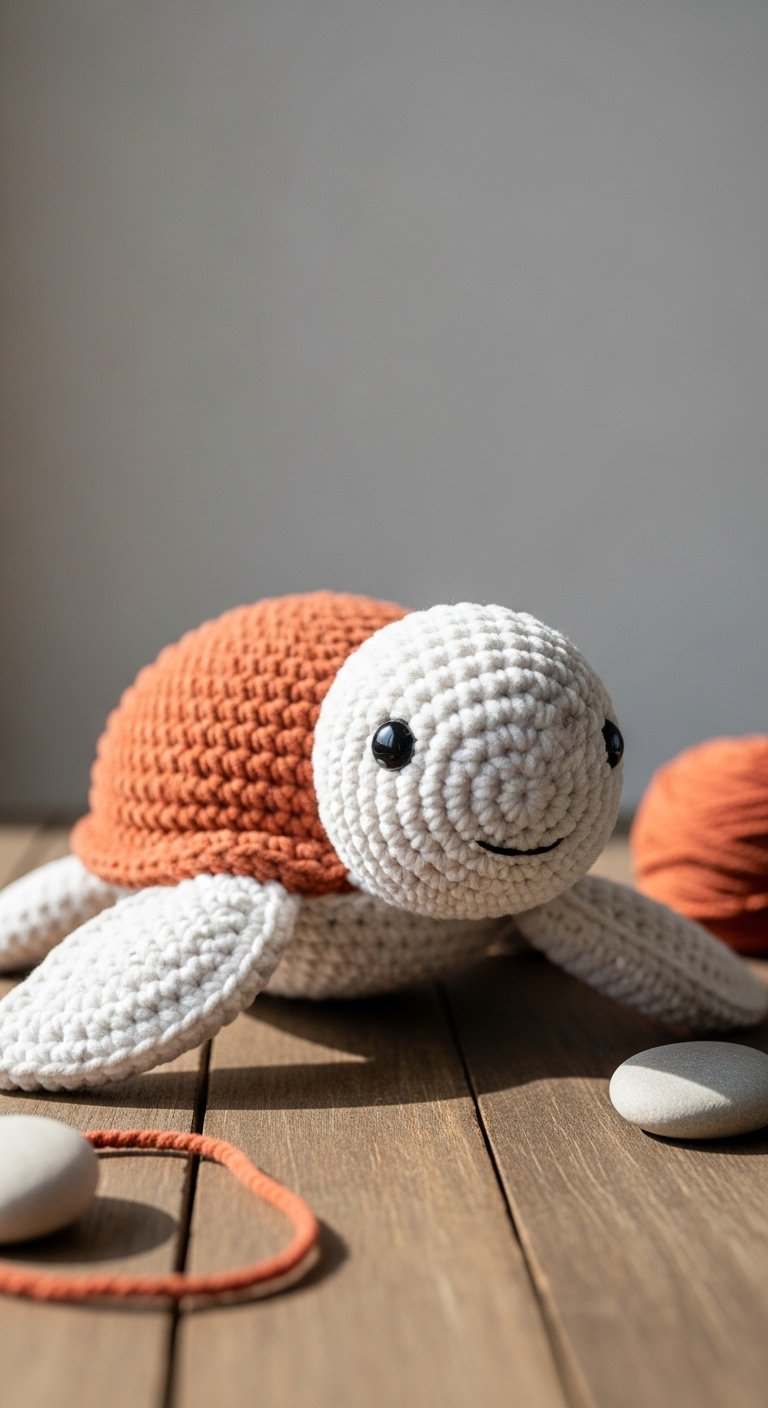 No Sew Crochet Turtle Amigurumi Plush