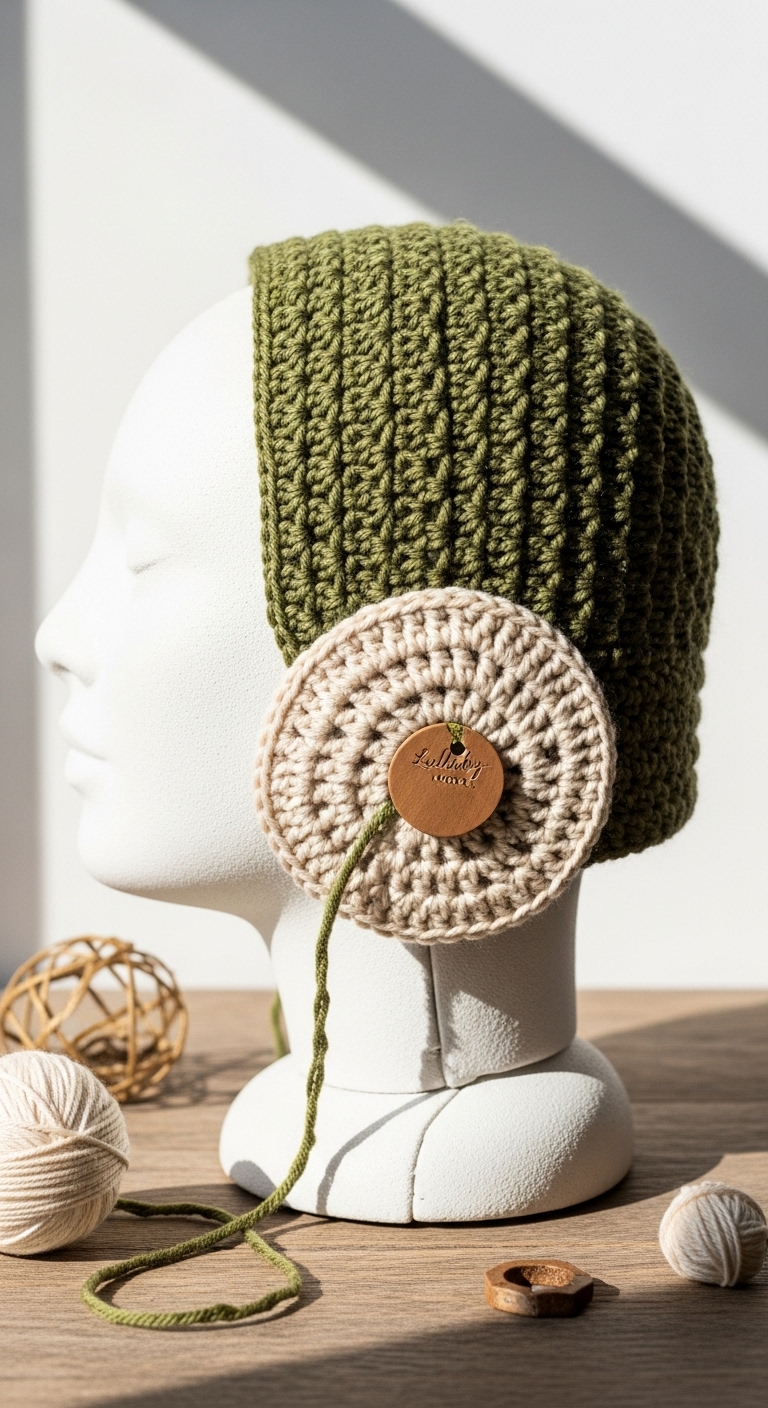 Timeless Drifter Earwarmer Crochet Pattern by Lullaby Lodge